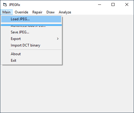 Пункт Load Jpeg в JPEGfix