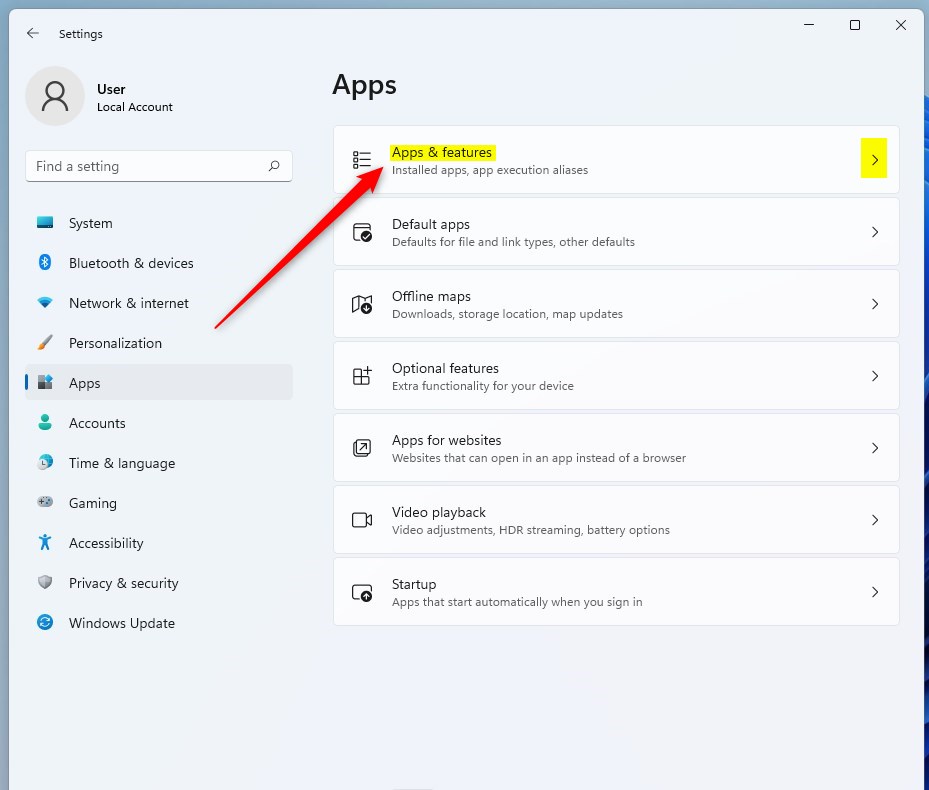 Плитка приложений и функций Windows 11