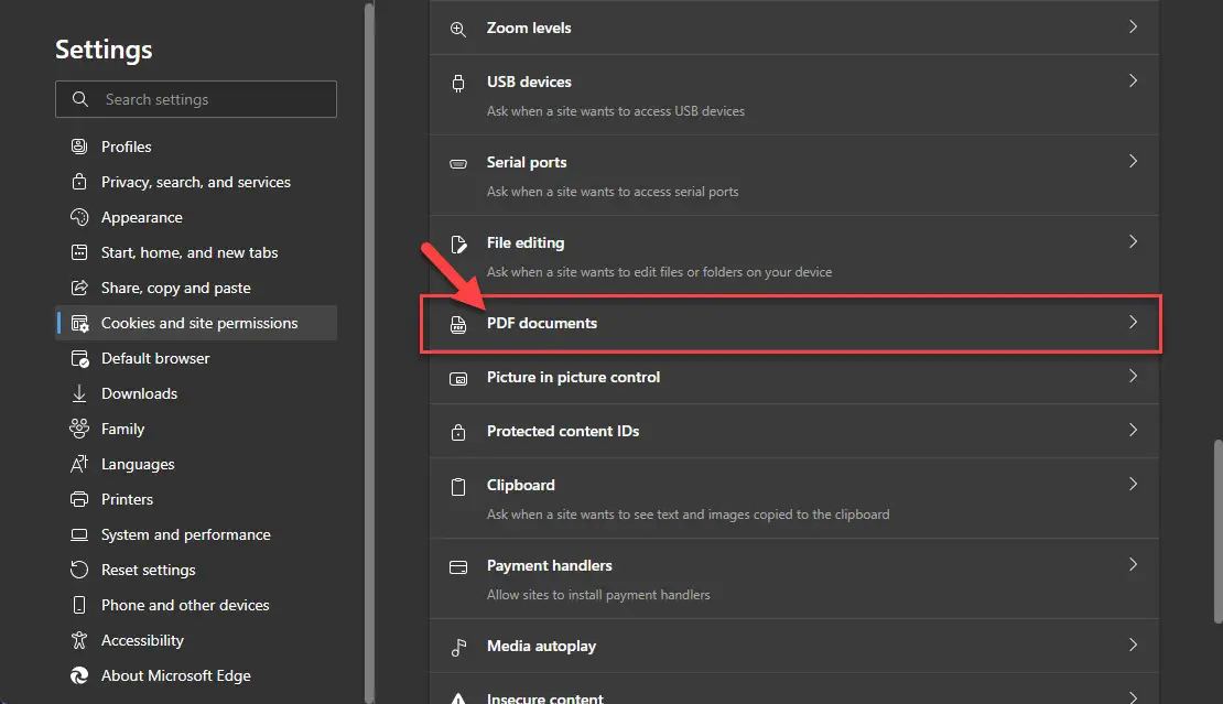 Край PDF-документов