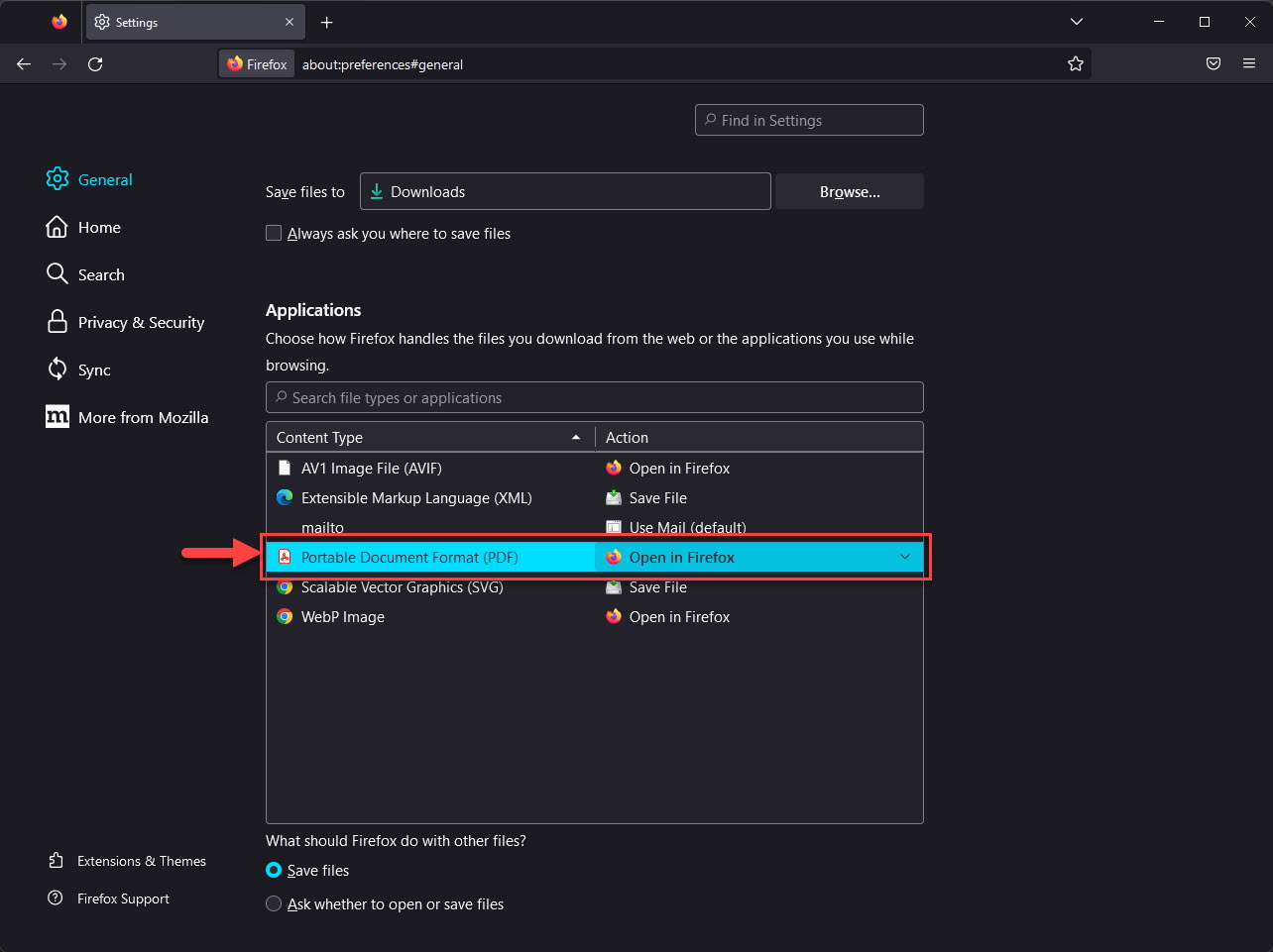 Выберите PDF