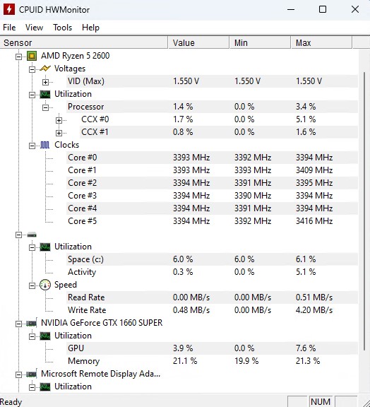 HWMonitor