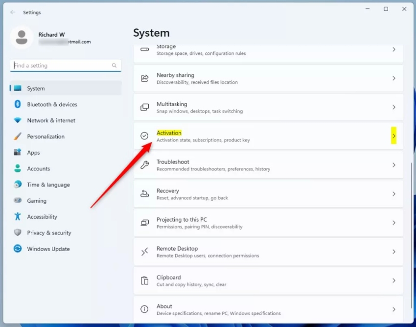 плитка активации виндовс