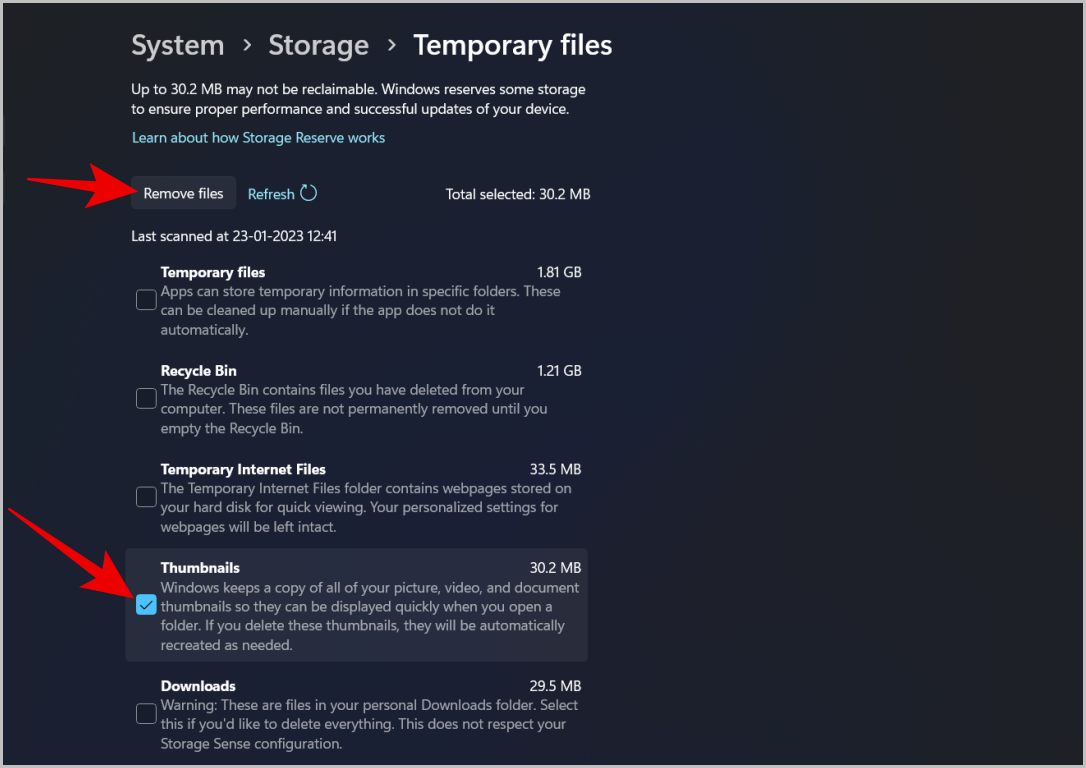 Удаление кэша эскизов в Windows
