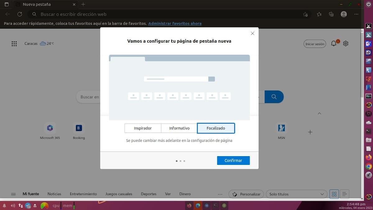 Microsoft Edge для Linux: снимок экрана 4