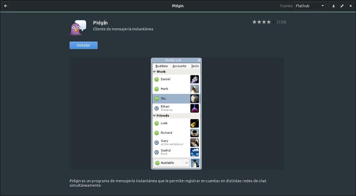 Пиджин в 2023 году: Скриншот 4