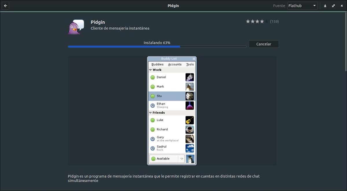 Пиджин в 2023 году: Скриншот 5