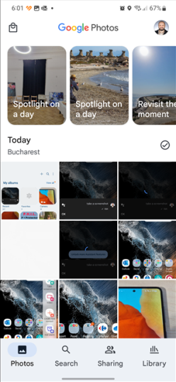 Google Фото показывает ваши скриншоты вместе с вашими фотографиями