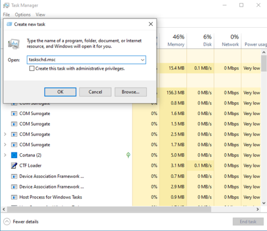 Запустите taskschd.msc