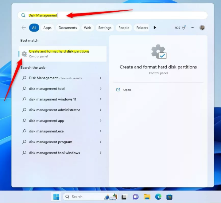 инструмент управления дисками виндовс