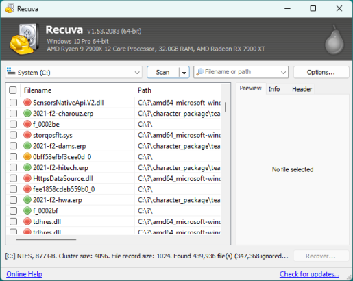 Удаленные файлы иногда можно восстановить с помощью специализированных приложений.
