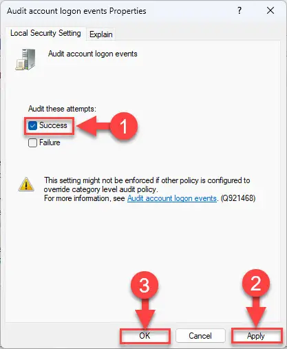 Аудит событий входа в систему