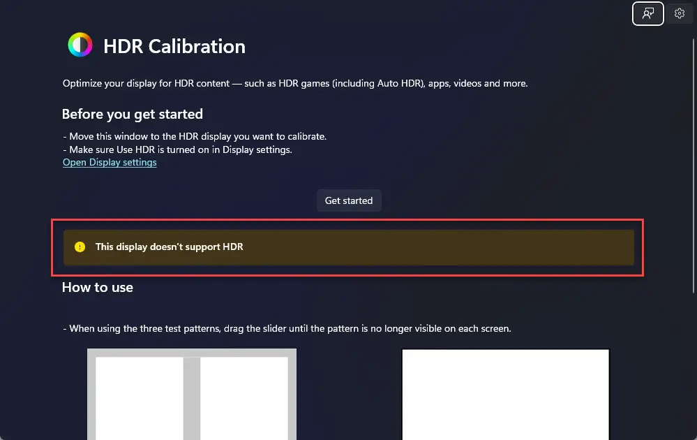 Дисплей не поддерживает HDR