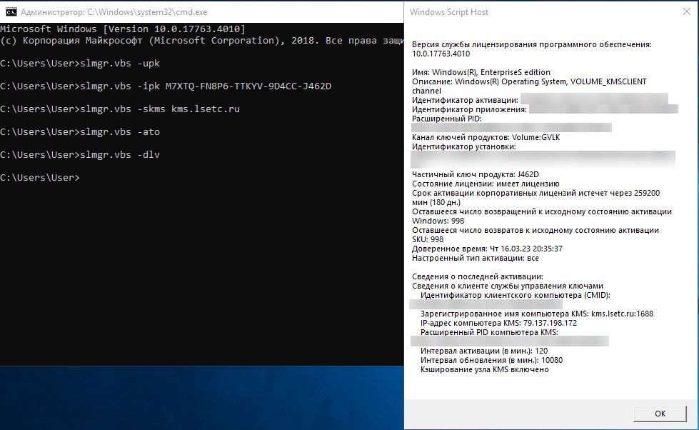 Установка KMS сервера в Docker: активация Windows и Office