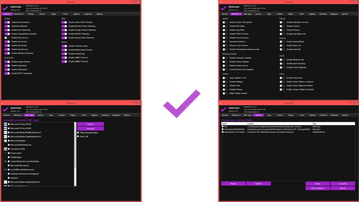 Характеристики