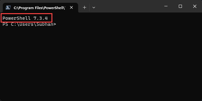 Подтвердите, что PowerShell обновлен