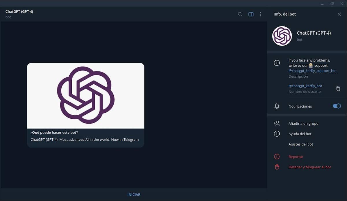ChatGPT Karfly Bot: возможности ChatGPT 4 в Telegram