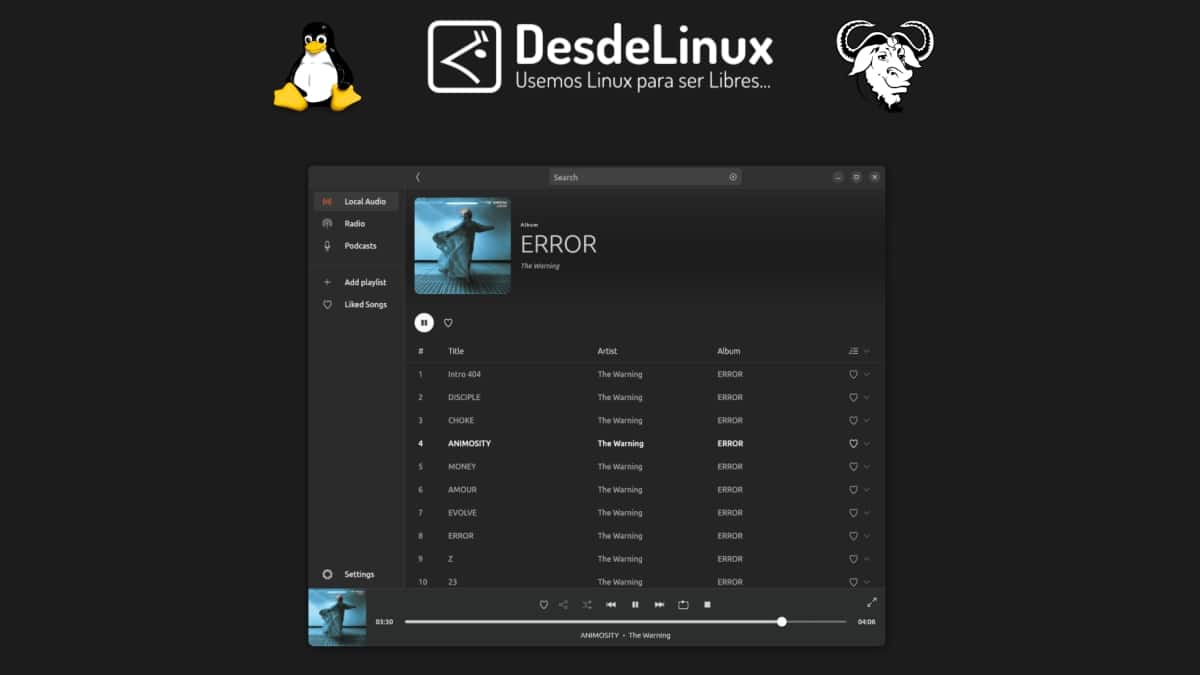 MusicPod: Интересный проигрыватель музыки, радио и подкастов.