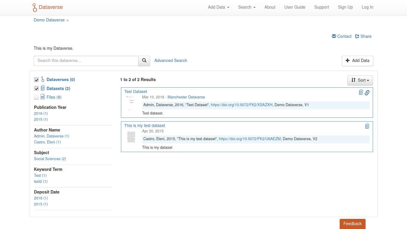 Проект Dataverso: веб-приложение для исследовательских данных