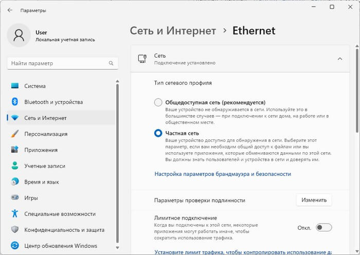 частная сеть