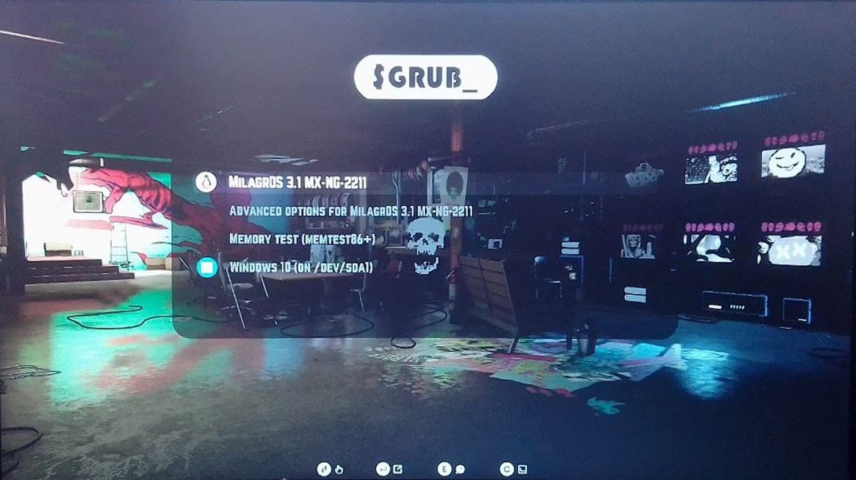 Результат установки на Respin MilagrOS