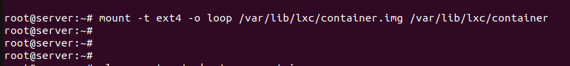 монтирование диска для lxc контейнера