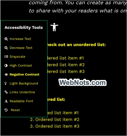 Тестовые параметры доступности