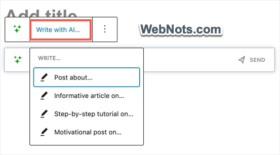 Пишите с помощью Jetpack AI в редакторе Gutenberg