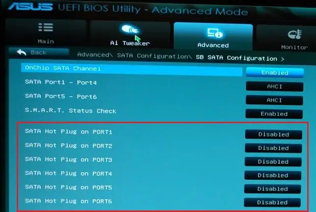 hot plug asus