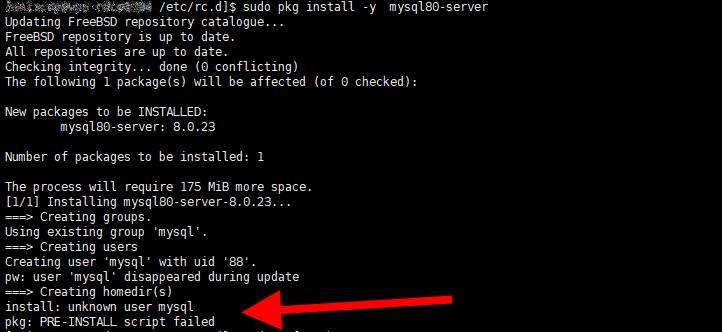 Ошибка добавления пользователя в FreeBSD 12