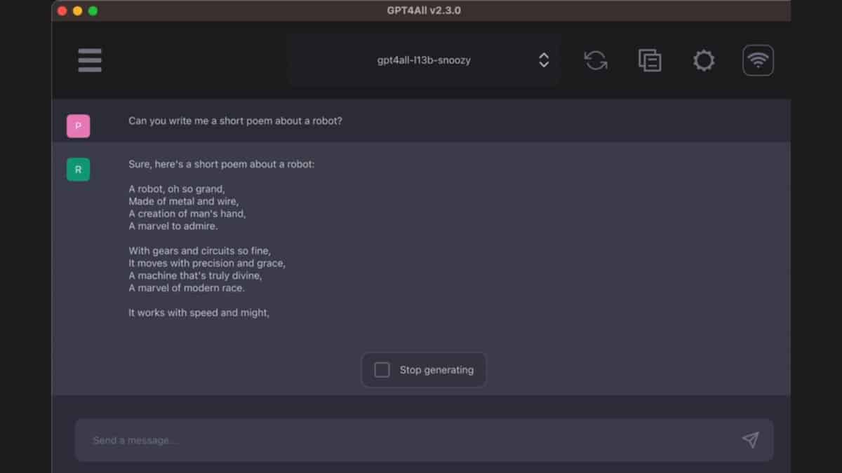 GPT4All: экосистема программного обеспечения искусственного интеллекта с открытым исходным кодом