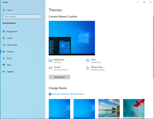 Раздел Темы во всей красе