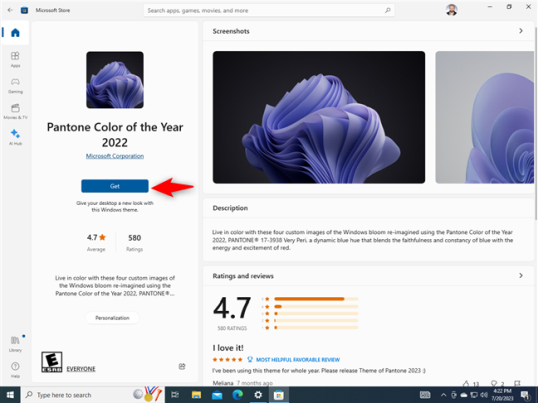 Получите цвет Pantone 2022 года