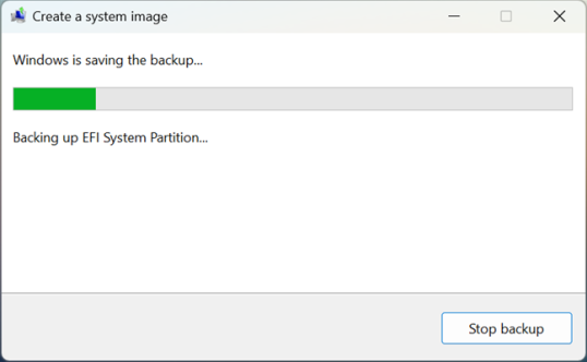 Windows создает образ системы