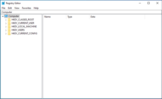 Редактор реестра в Windows 10