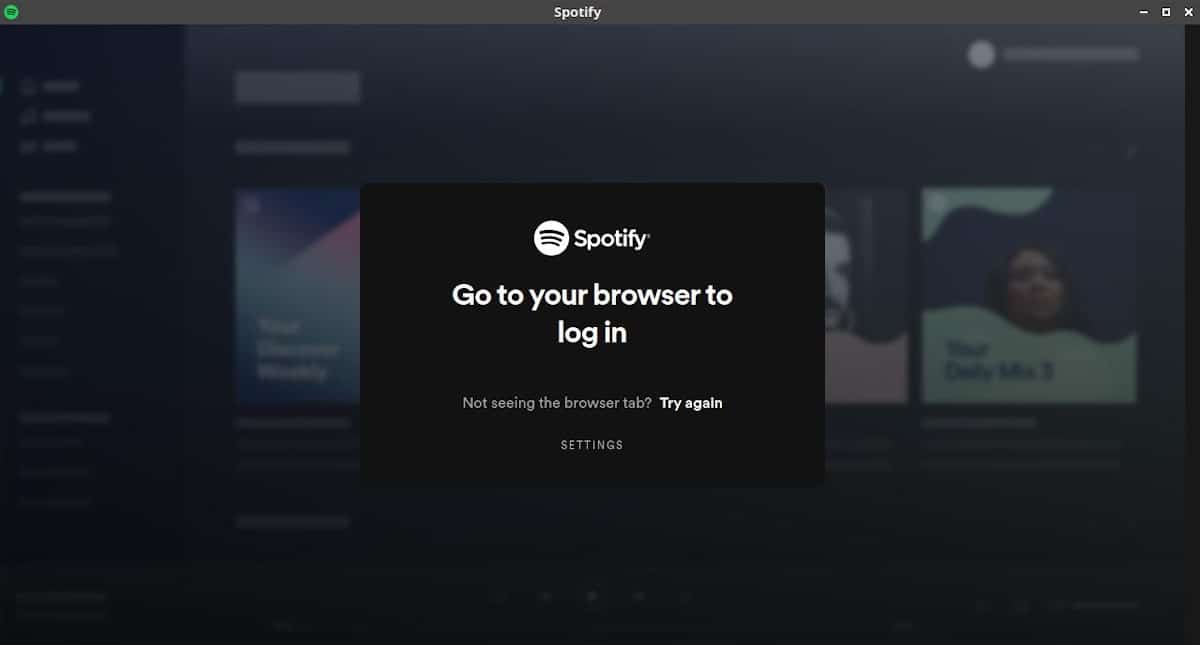 Spotify в Linux — скриншот 3