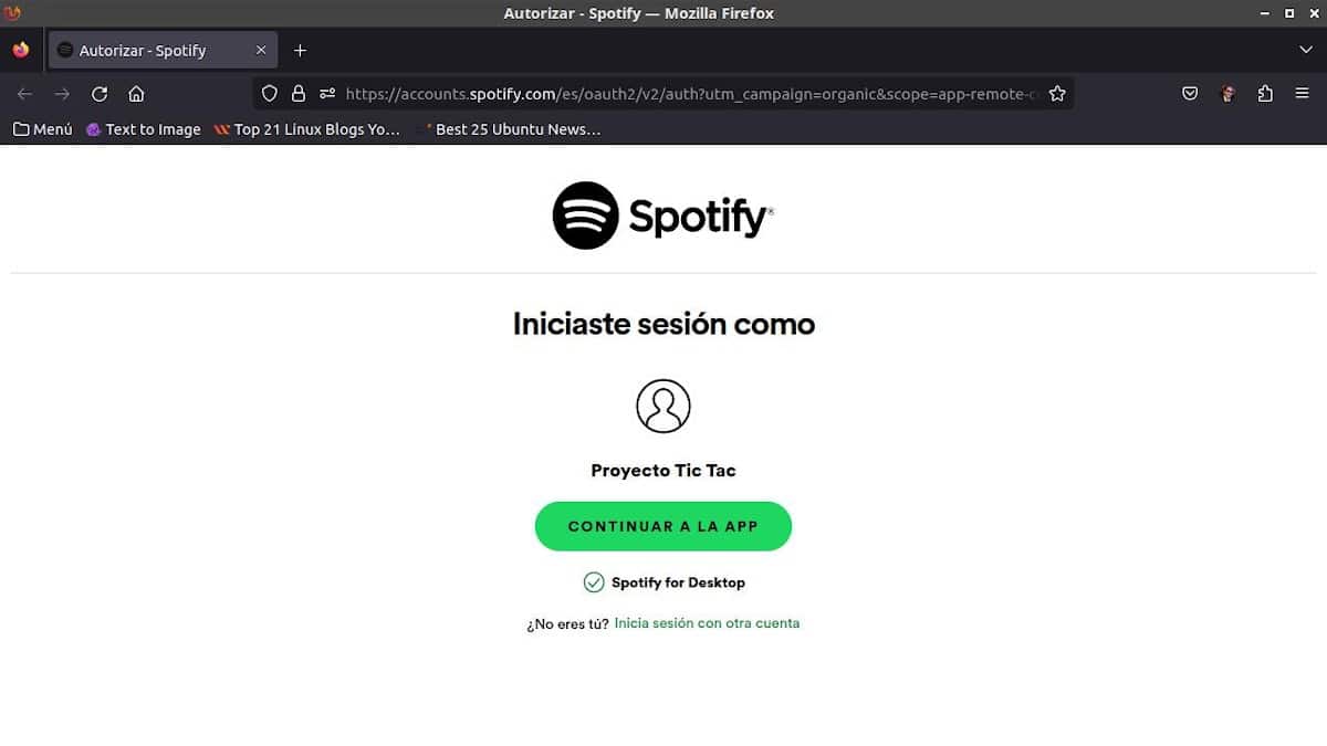 Spotify в Linux — скриншот 4