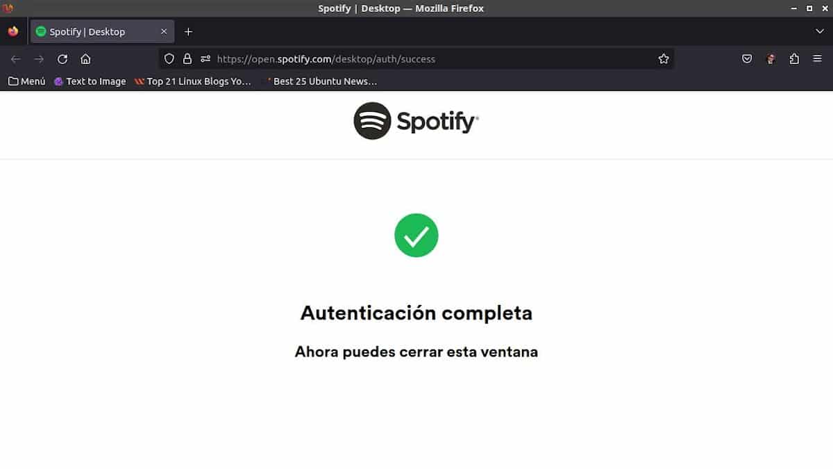 Spotify в Linux — скриншот 5