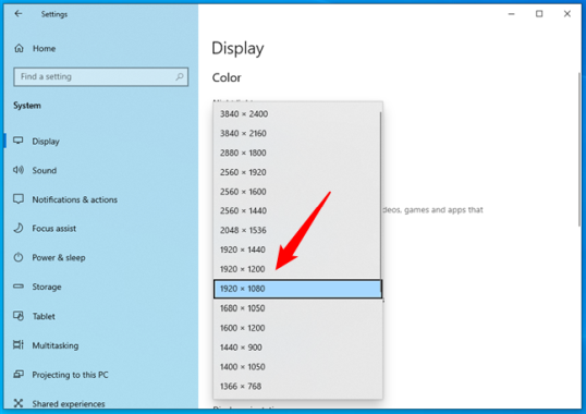 Как изменить разрешение экрана Windows 10 с помощью клавиатуры