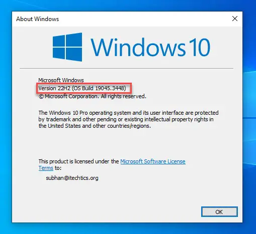 KB5030211 успешно установлен в Windows 10 22H2.
