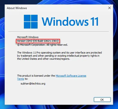 KB5030310 установлен