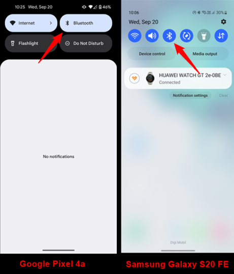 Включите Bluetooth на вашем телефоне Android