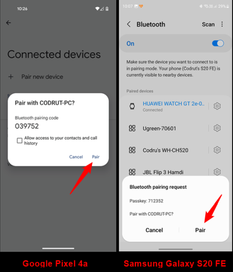 Нажмите «Подключиться» на своем телефоне Android.