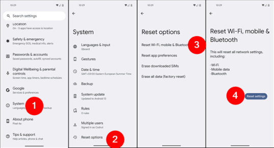 Как сбросить настройки Bluetooth на Android 13