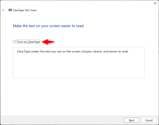 Отключение ClearType
