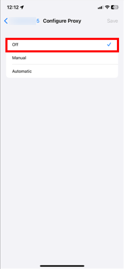 Как отключить прокси на iPhone 