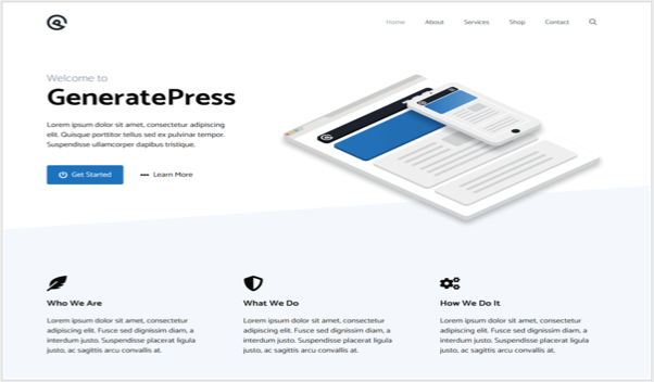 Бесплатная тема GeneratePress