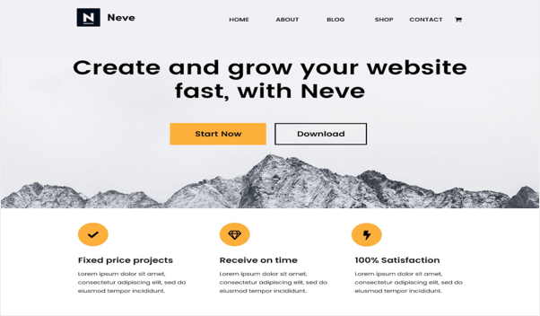 Бесплатная тема WordPress Neve