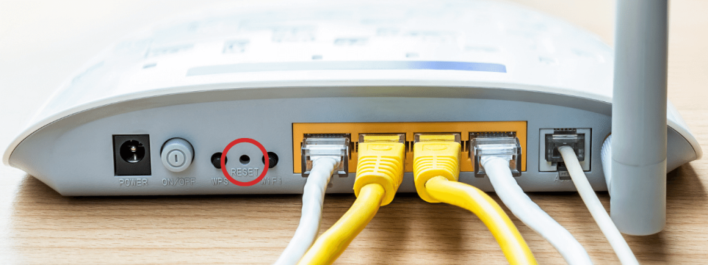 Кнопка сброса маршрутизатора