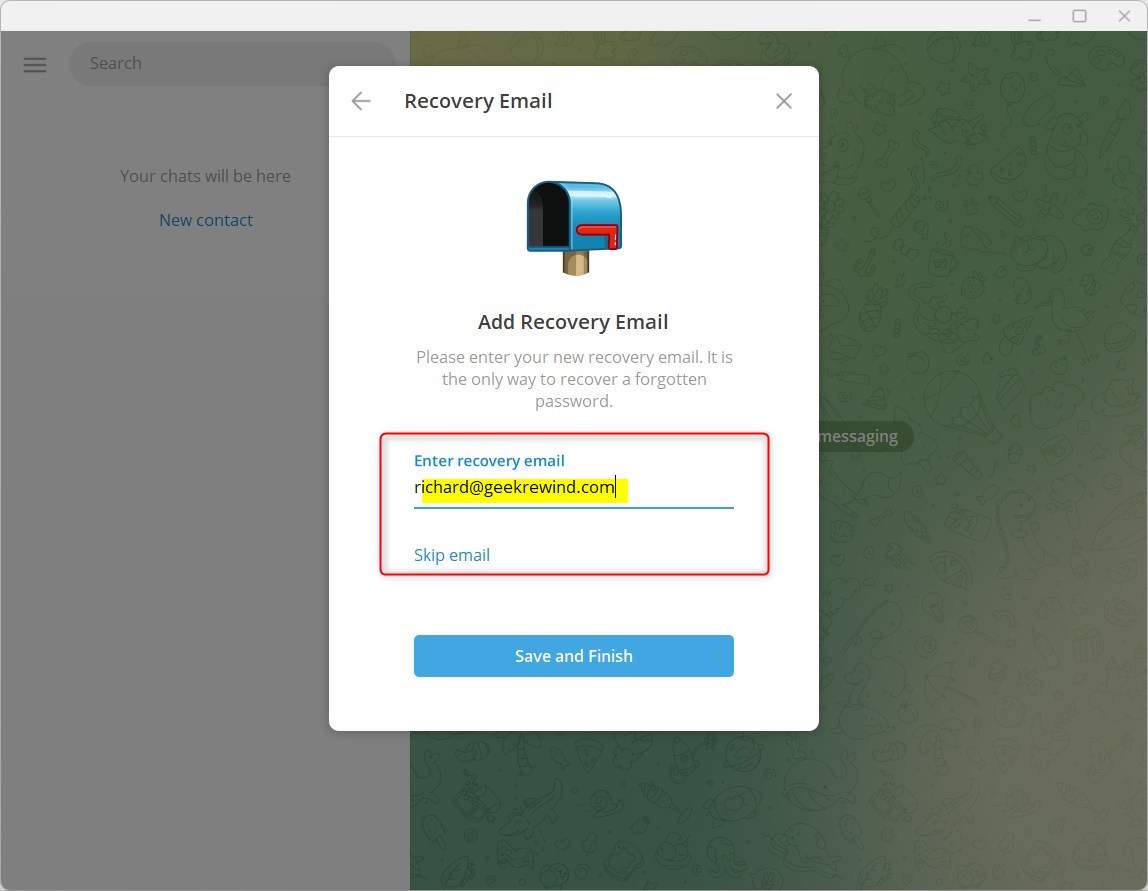 Telegram включить или отключить двухэтапную аутентификацию