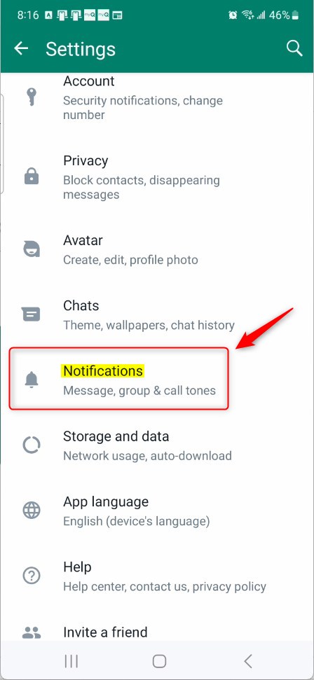 Плитка уведомлений WhatsApp